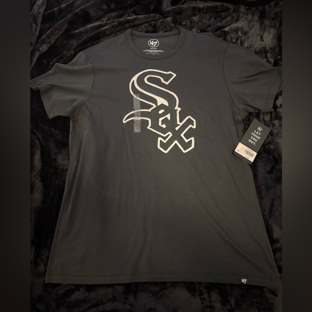 47 Brand Charcoal White Sox Tee